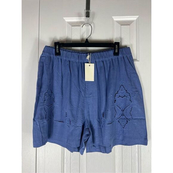 NWT Good Life Matilda Jane Womens Blue Shorts Size L - Picture 1 of 5
